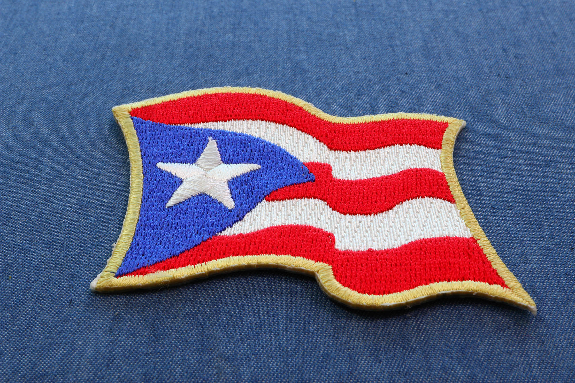 Puerto Rico Flag Patch – Embroidered, New, With Velcro® Fastener – Perfect For Hats, Bags & Jackets 4 thumbnail image